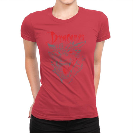 Count Dracarys - Womens Premium T-Shirts RIPT Apparel Small / Red