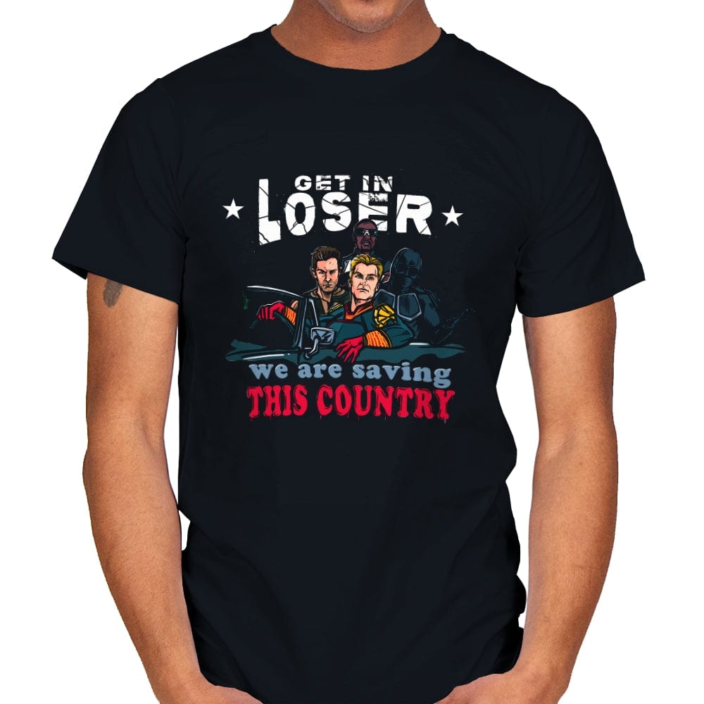 Country Saving - Mens T-Shirts RIPT Apparel Small / Black