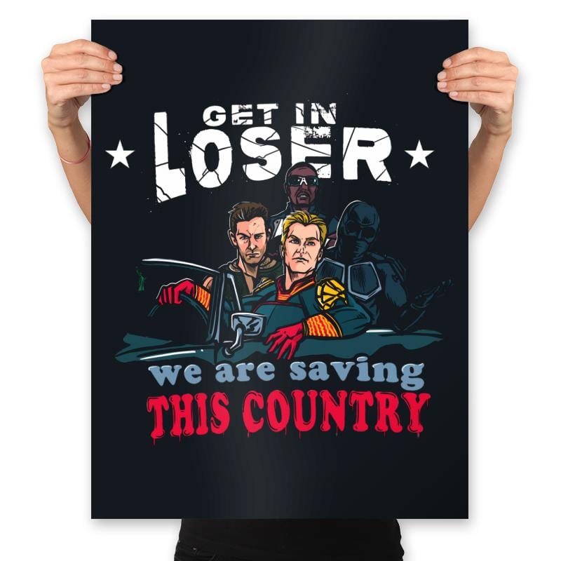 Country Saving - Prints Posters RIPT Apparel 18x24 / Black