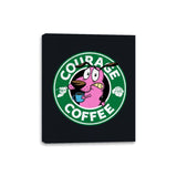 Courage Coffee - Canvas Wraps Canvas Wraps RIPT Apparel 8x10 / Black