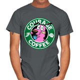 Courage Coffee - Mens T-Shirts RIPT Apparel Small / Charcoal