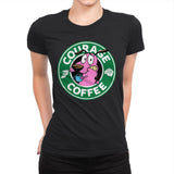 Courage Coffee - Womens Premium T-Shirts RIPT Apparel Small / Black