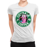 Courage Coffee - Womens Premium T-Shirts RIPT Apparel Small / White