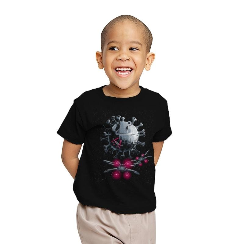 Covid Wars - Youth T-Shirts RIPT Apparel X-small / Black