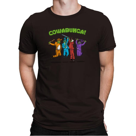 Cowabunga! Exclusive - Mens Premium T-Shirts RIPT Apparel Small / Dark Chocolate
