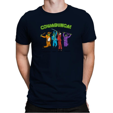 Cowabunga! Exclusive - Mens Premium T-Shirts RIPT Apparel Small / Midnight Navy