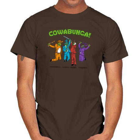 Cowabunga! Exclusive - Mens T-Shirts RIPT Apparel Small / Dark Chocolate