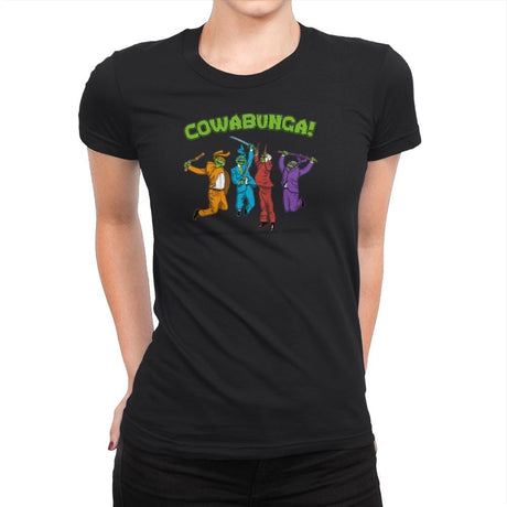 Cowabunga! Exclusive - Womens Premium T-Shirts RIPT Apparel Small / Black