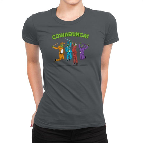 Cowabunga! Exclusive - Womens Premium T-Shirts RIPT Apparel Small / Heavy Metal