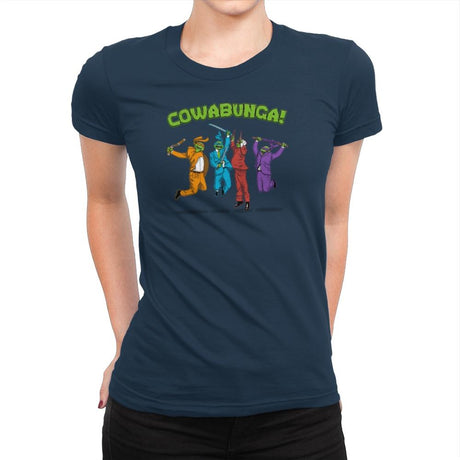 Cowabunga! Exclusive - Womens Premium T-Shirts RIPT Apparel Small / Midnight Navy