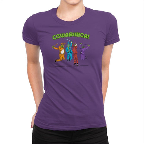 Cowabunga! Exclusive - Womens Premium T-Shirts RIPT Apparel Small / Purple Rush