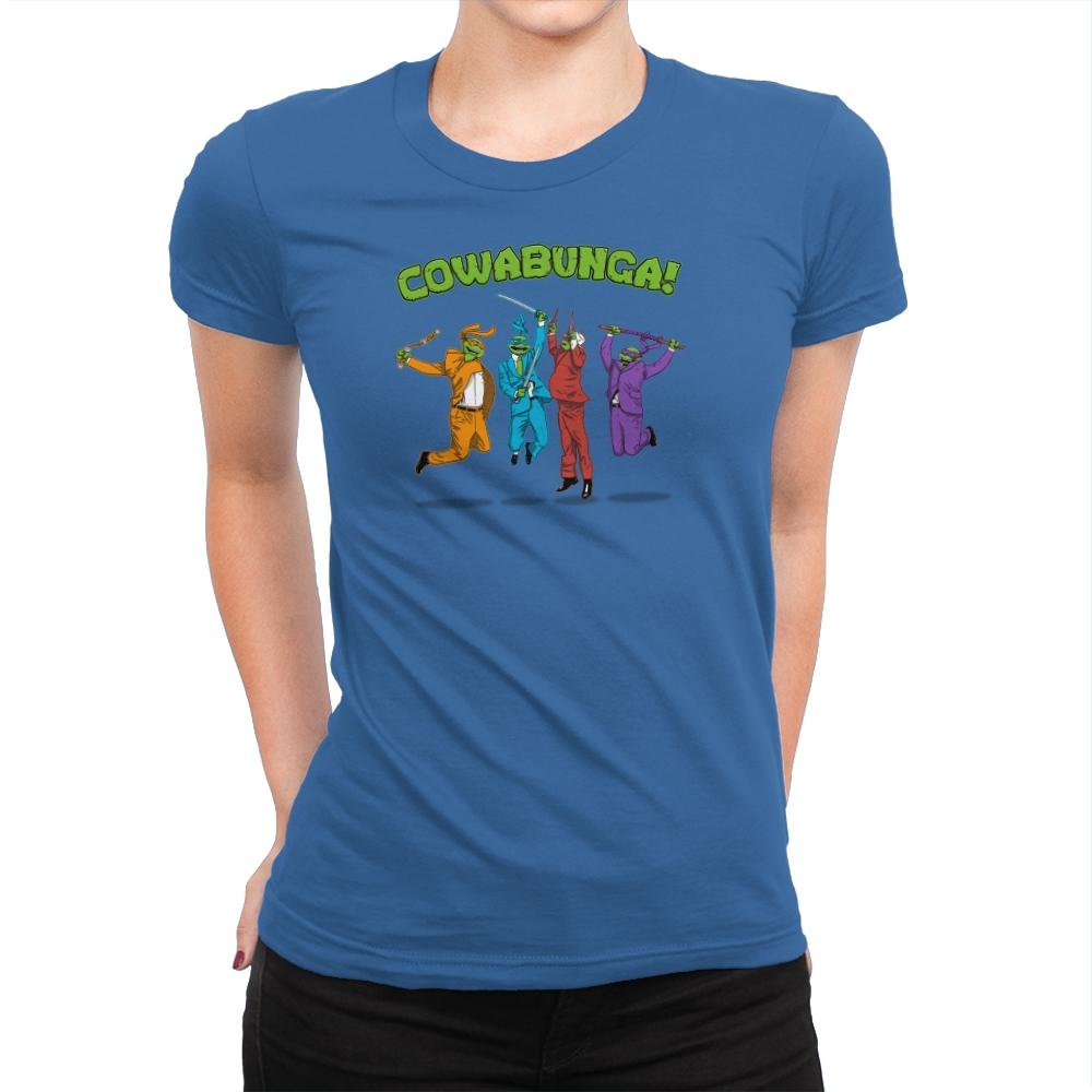 Cowabunga! Exclusive - Womens Premium T-Shirts RIPT Apparel Small / Royal