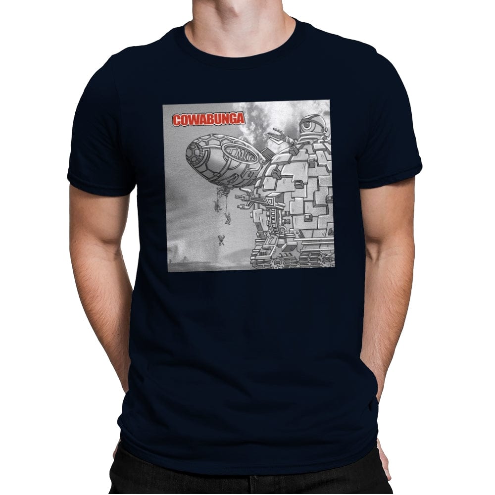 Cowabunga - Mens Premium T-Shirts RIPT Apparel Small / Midnight Navy