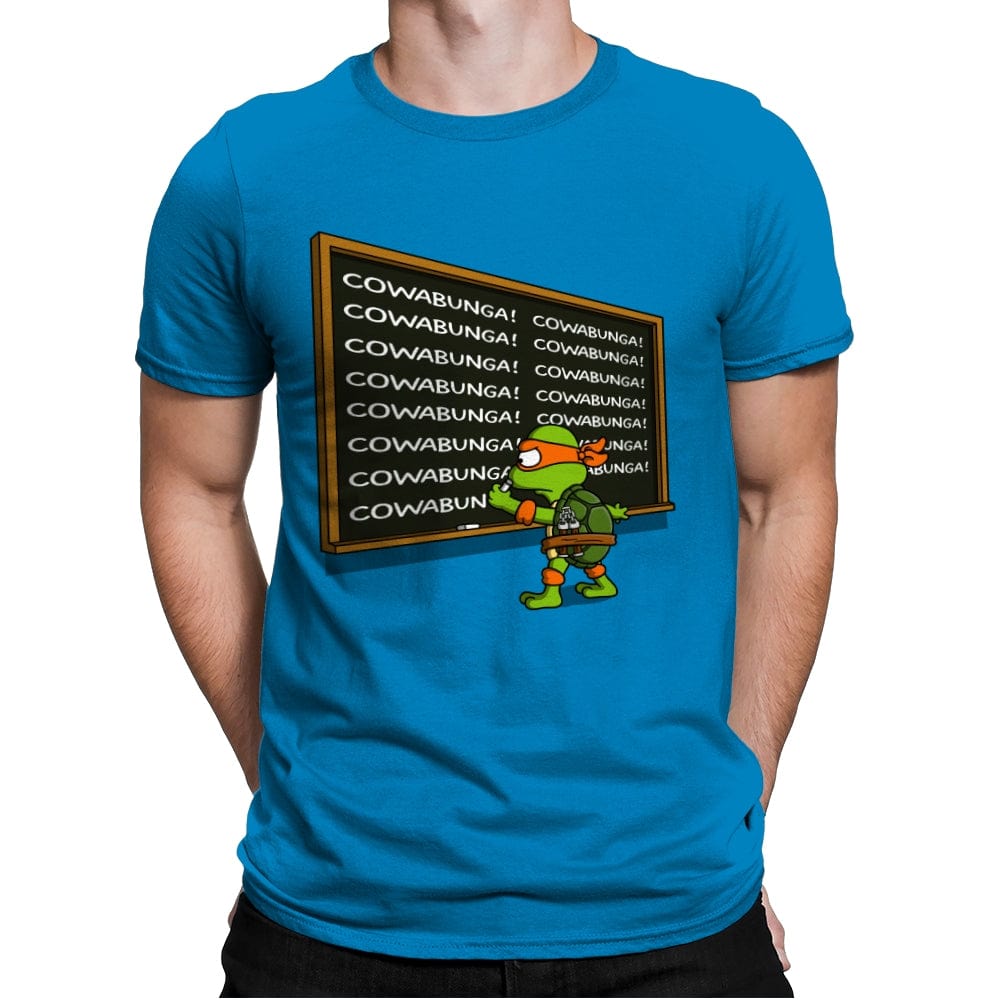 Cowabunga - Mens Premium T-Shirts RIPT Apparel Small / Turqouise