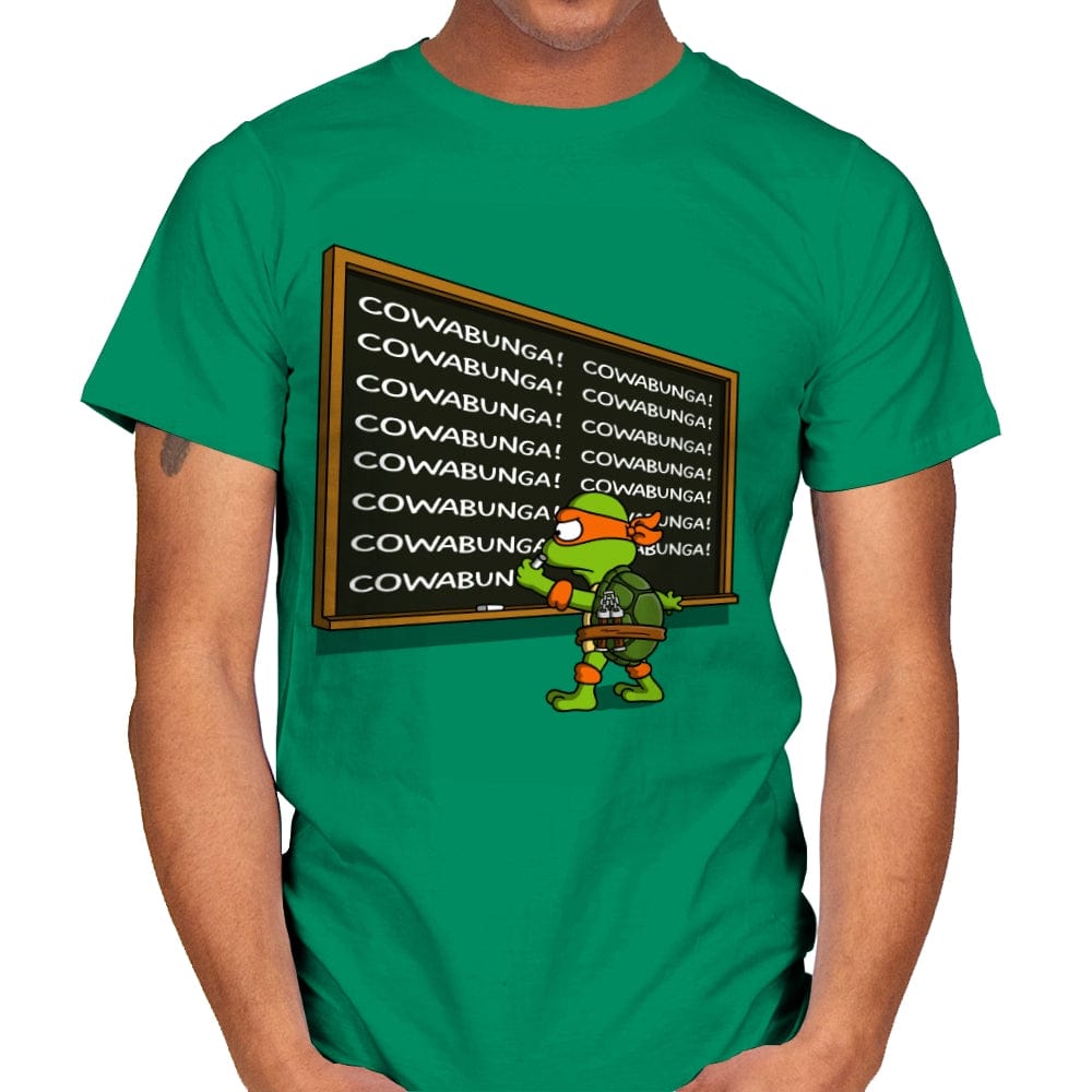 Cowabunga - Mens T-Shirts RIPT Apparel Small / Kelly