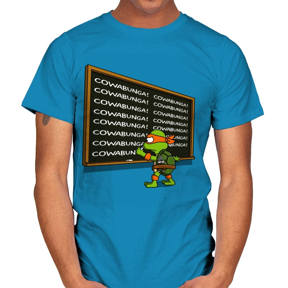 Cowabunga - Mens T-Shirts RIPT Apparel Small / Sapphire