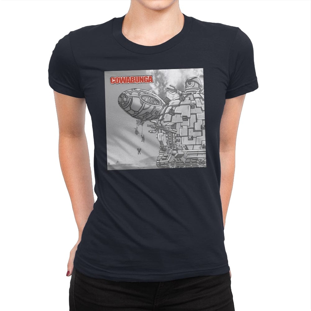 Cowabunga - Womens Premium T-Shirts RIPT Apparel Small / Midnight Navy