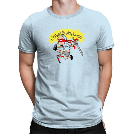 Cowabungholio Exclusive - Mens Premium T-Shirts RIPT Apparel Small / Light Blue