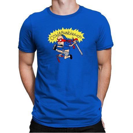 Cowabungholio Exclusive - Mens Premium T-Shirts RIPT Apparel Small / Royal