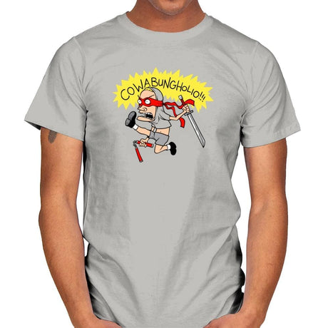 Cowabungholio Exclusive - Mens T-Shirts RIPT Apparel Small / Ice Grey