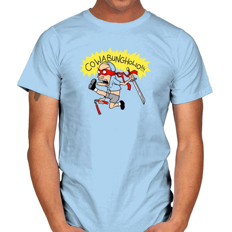 Cowabungholio Exclusive - Mens T-Shirts RIPT Apparel Small / Light Blue