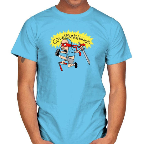 Cowabungholio Exclusive - Mens T-Shirts RIPT Apparel Small / Sky