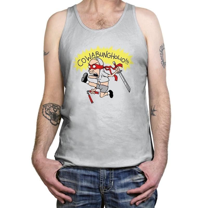 Cowabungholio Exclusive - Tanktop Tanktop RIPT Apparel X-Small / Silver