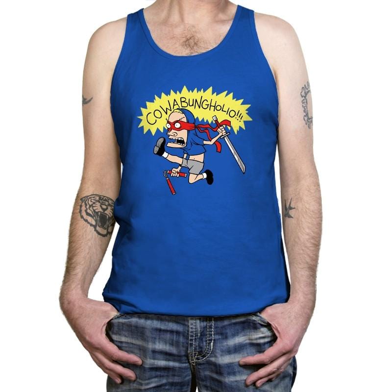 Cowabungholio Exclusive - Tanktop Tanktop RIPT Apparel X-Small / True Royal