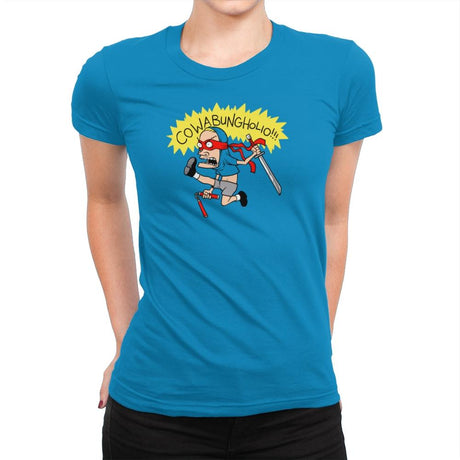 Cowabungholio Exclusive - Womens Premium T-Shirts RIPT Apparel 3x-large / Turquoise