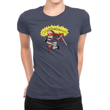 Cowabungholio Exclusive - Womens Premium T-Shirts RIPT Apparel Small / Indigo