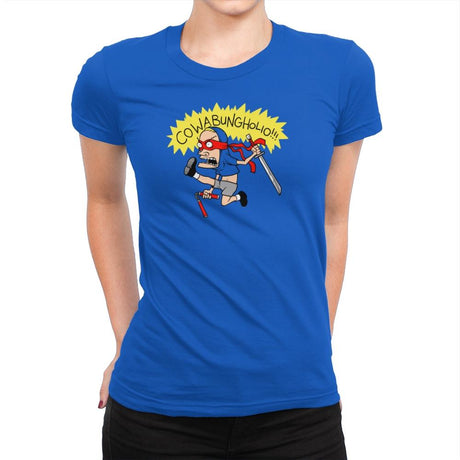 Cowabungholio Exclusive - Womens Premium T-Shirts RIPT Apparel Small / Royal