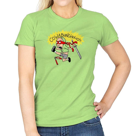 Cowabungholio Exclusive - Womens T-Shirts RIPT Apparel Small / Mint Green