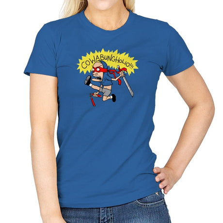 Cowabungholio Exclusive - Womens T-Shirts RIPT Apparel Small / Royal