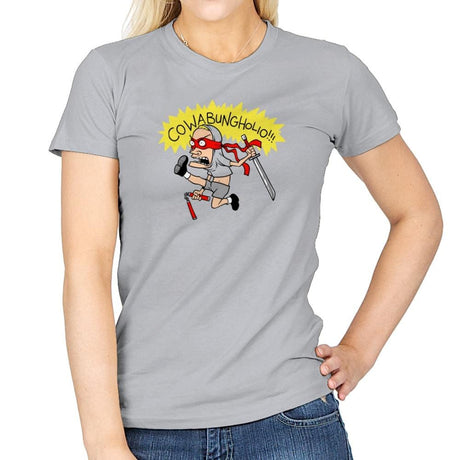 Cowabungholio Exclusive - Womens T-Shirts RIPT Apparel Small / Sport Grey