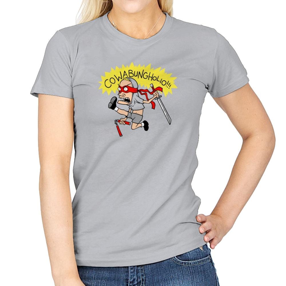 Cowabungholio Exclusive - Womens T-Shirts RIPT Apparel Small / Sport Grey