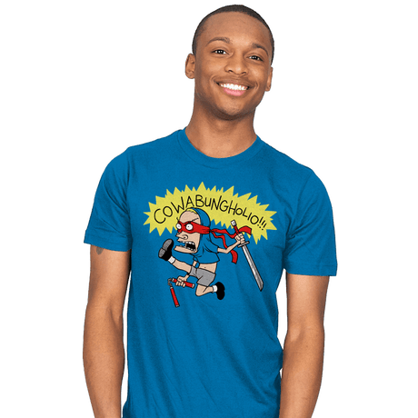 COWABUNGHOLIO! - Mens T-Shirts RIPT Apparel