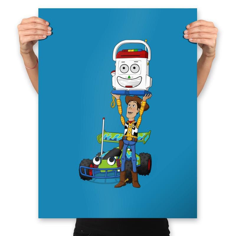 Cowboy Serenade - Prints Posters RIPT Apparel 18x24 / Sapphire