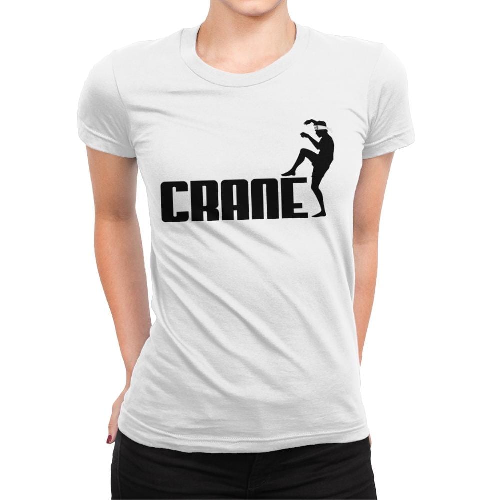 Crane - Womens Premium T-Shirts RIPT Apparel Small / White