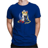 Crazy Moon Cat Lady - Miniature Mayhem - Mens Premium T-Shirts RIPT Apparel Small / Royal