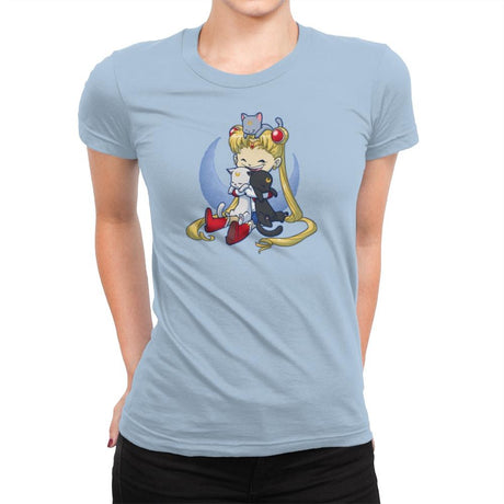 Crazy Moon Cat Lady - Miniature Mayhem - Womens Premium T-Shirts RIPT Apparel Small / Cancun