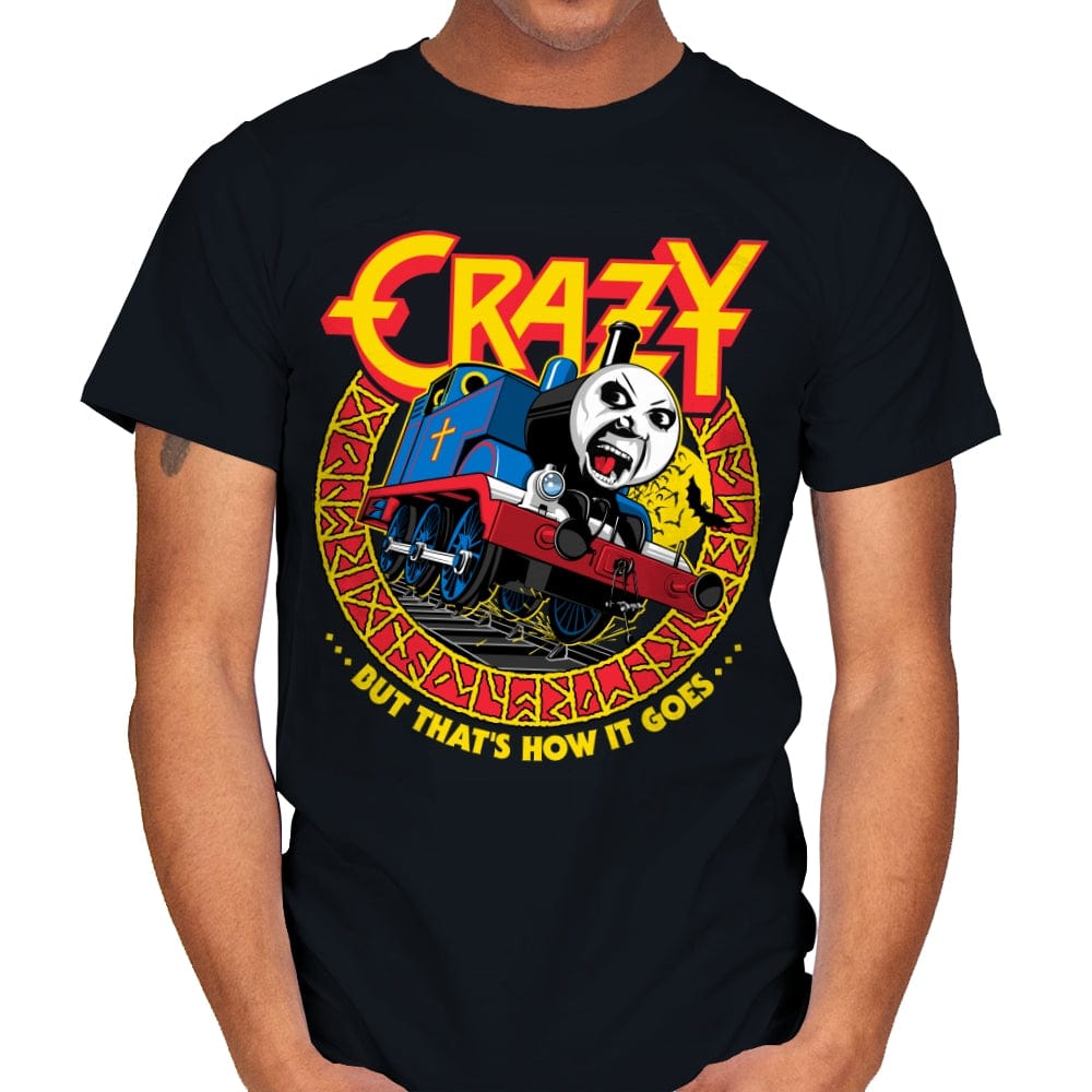 Crazy Train - Anytime - Mens T-Shirts RIPT Apparel Small / Black