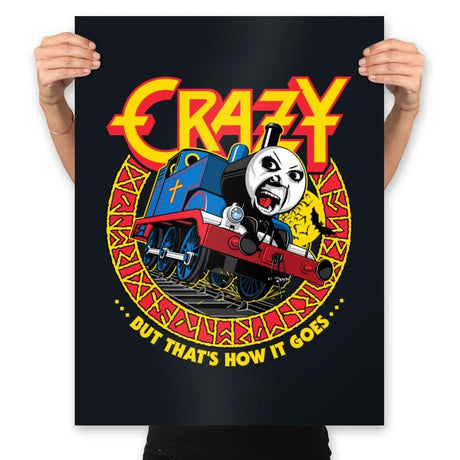Crazy Train - Anytime - Prints Posters RIPT Apparel 18x24 / Black
