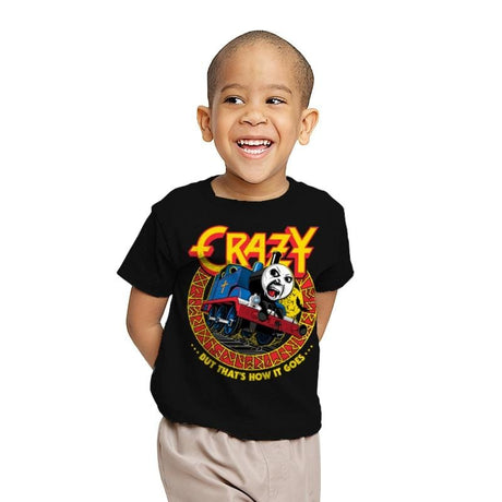 Crazy Train - Youth T-Shirts RIPT Apparel X-small / Black