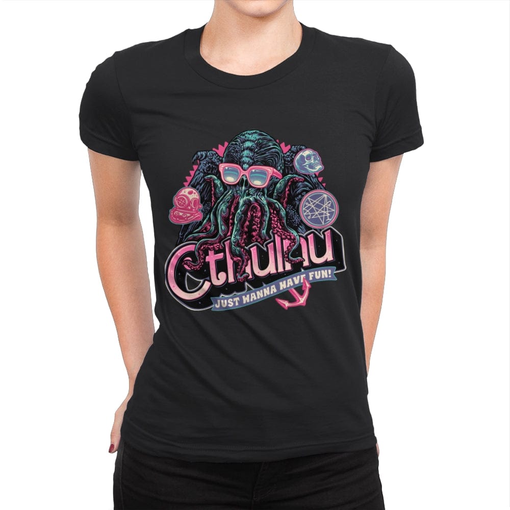 Creatures from the Deep - Womens Premium T-Shirts RIPT Apparel Small / Black