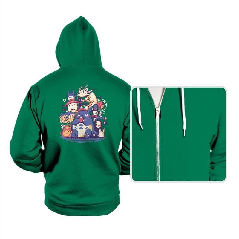 Creatures Spirits and friends - Hoodies Hoodies RIPT Apparel Small / Kelly
