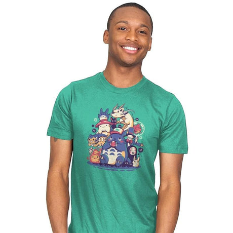 Creatures Spirits and friends - Mens T-Shirts RIPT Apparel Small / Mint