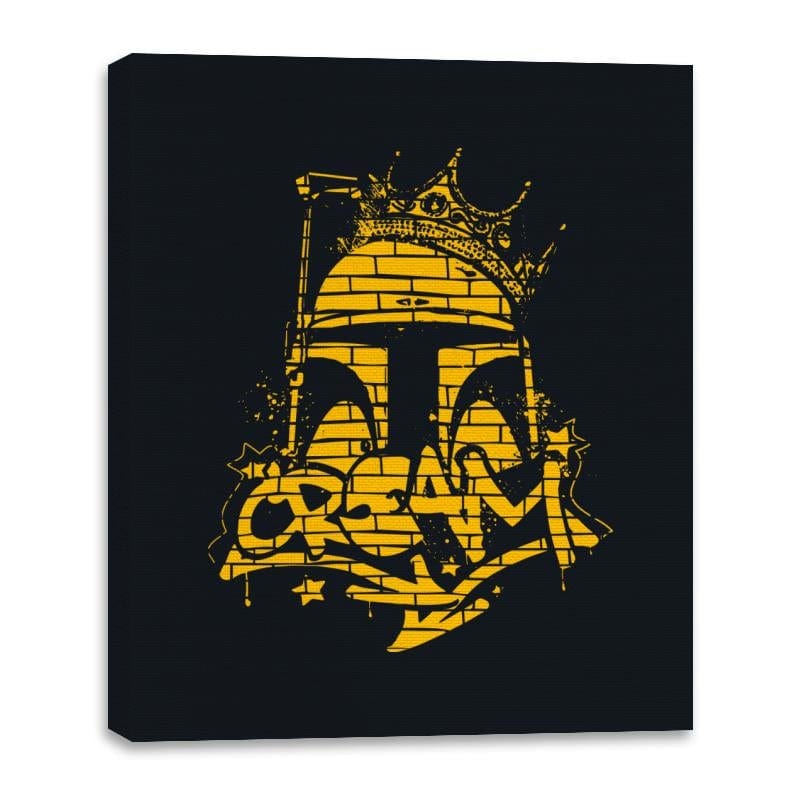 Credits Rule Everything Around Me - Canvas Wraps Canvas Wraps RIPT Apparel 16x20 / Black