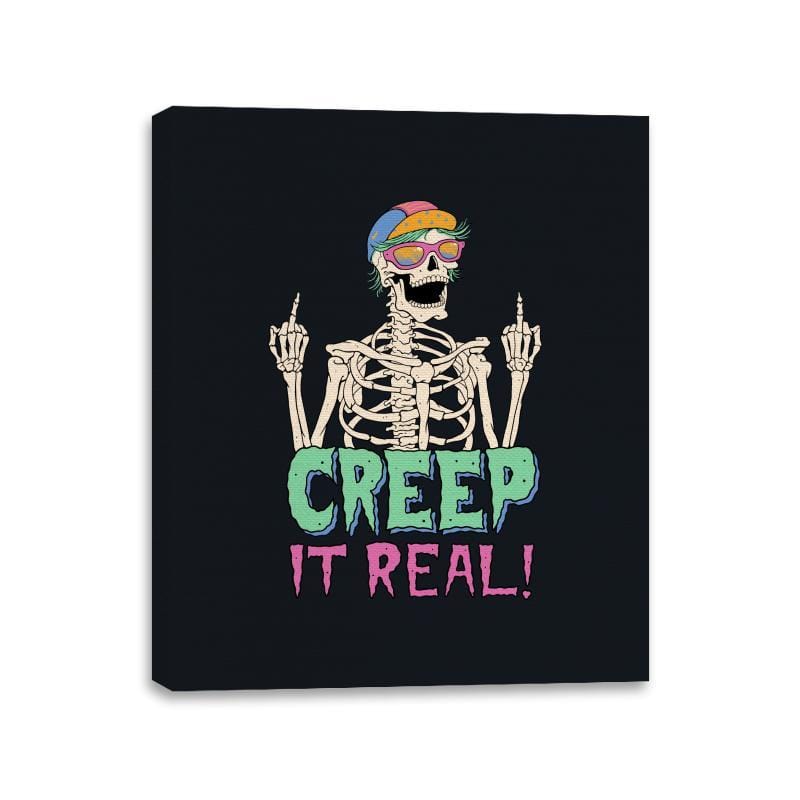 Creep it Real! - Canvas Wraps Canvas Wraps RIPT Apparel 11x14 / Black