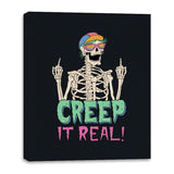 Creep it Real! - Canvas Wraps Canvas Wraps RIPT Apparel 16x20 / Black