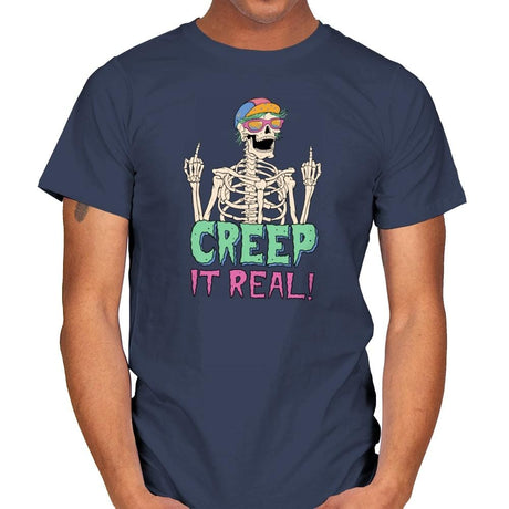 Creep it Real! - Mens T-Shirts RIPT Apparel Small / Navy